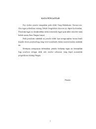 Xii akuntansi 1 mata pelajaran : Daftra Isi Dan Kata Pengantar Makalah Teknik Pengolahan Sayur