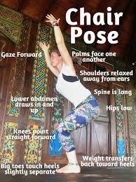 Alignement Tips And Teaching Cues For Chair Pose Variations And Benefits Ambujayoga Com Chair Pose Yoga Times Chair Pose Variations