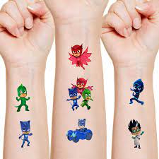 It is often done for aesthetics, sexual enhancement, rites of passage, religious beliefs, to display group membership or affiliation, in remembrance of lived experience. Pj Stickers Party Supplies Favors Gift For Kids 16 Sheets Temporary Tattoos Skin Stickers Birthday Decorations For Boys Girls Kids School Supplies Buy Online In Bahamas At Bahamas Desertcart Com Productid 179447622