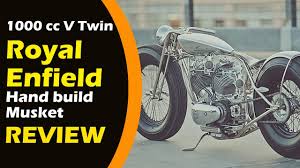 1000 Cc V Twin Royal Enfield Hand Build Musket Released By Hazan Motorworks Youtube
