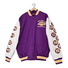 Let everyone know where your allegiance lies. Vintage Nba Los Angeles Lakers Purple Finals Champions Letterman Jacke Malibu Attire