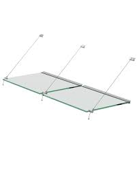 Steel Wire System Set For Glass Shelves Of 10mm Thickness With Wire Ropes The Set Includes 1 X Aluminum Base For Glass Shelves Shelves Aluminum Furniture
