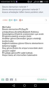 Devre Elemanlari Nelerdir Devre Elemanlarinin Gorevleri Nelerdir Kisaca Arkadaslar Lutfen Bana Eodev Com