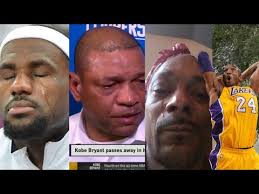 (thecount) — current laker great, lebron james, was spotted weeping after learning former laker great, kobe bryant had perished in a sunday calabasas helicopter crash. Lebron James Reacts To Kobe Bryant Death Snoop Dogg Doc Rivers And More Youtube