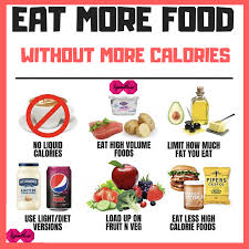 The following foods are low calorie. Eat More Without Eating More Lymmitless