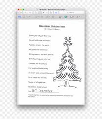 It's the most wonderful time of the year! December Poem Merry Christmas Coloring Pages Clipart 3584457 Pikpng