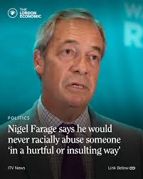 Farage made an interesting choice of words as he was grilled over alleged  racist remarks he made to fellow pupils at school