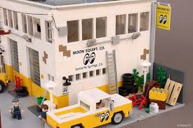 Labour Of Love Pit Stop For Hot Rods Recreated From Real Life Mooneyes Santa Fe Springs Lego Design