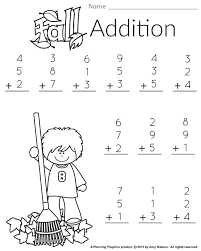 1st Grade Math And Literacy Worksheets With A Freebie Planning Playtime Math Addition Worksheets First Grade Math Worksheets Kids Math Worksheets