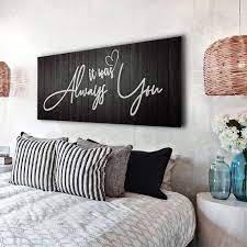 Couples Wall Art It Was Always You V6 Wood Frame Ready To Hang Bedroom Decor For Couples Diy Home Decor Farm House Living Room