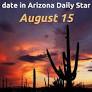 Arizona Daily Star on this date: August 15
