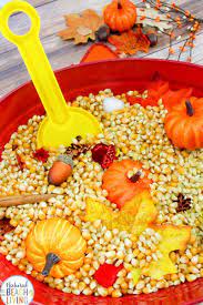 These fall activities for toddlers will create lasting memories with your kids this autumn. Fall Sensory Bin For Toddlers And Preschoolers Natural Beach Living Fall Sensory Bin Sensory Bins Toddler Preschool