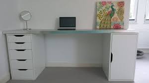 My Own Ikea Hack I Needed Extra Long Desks For My Each Of My Teenage Daughters Ikea Had Some Things That I Liked Long Desk Built In Computer Desk Ikea Desk