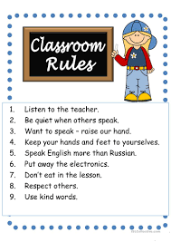 Also includes lots of suggested rules! Classroom Rules English Esl Worksheets For Distance Learning And Physical Classrooms