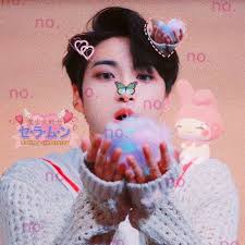 Seonghwa Cute Icons Soft Pink Aesthetic Anime