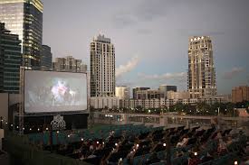Catch movie screenings and other free events at market square park. Houston Rooftop Cinema Club