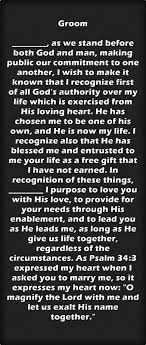 These promises or vows make a wedding meaningful. Christian Wedding Vows Examples For Groom And Bride Weddinginclude
