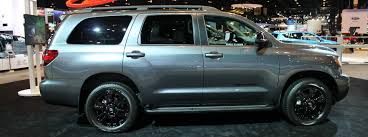 Detailed specs and features for the used 2018 toyota sequoia suv including dimensions, horsepower, engine, capacity, fuel economy, transmission, engine type, cylinders, drivetrain and more. 2018 Toyota Sequoia Trd Sport Images From Chicago Auto Show Western Slope Toyota