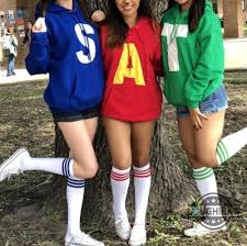 The Chipmunks Cosplay T Shirt Sweatshirt Hoodie Custom Letters Shirt Funny  Halloween Gift Halloween Group Costumes Alvin Friends Shirts - Laughinks
