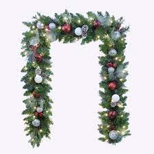 Shop for outdoor lighted garland online at target. 9ft 2 7m Pre Lit Decorated Artificial Garland With 90 Led Lights Costco Uk