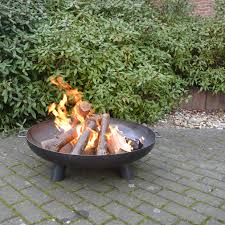 Esschert design feuerschale, feuerstelle auf fuß, niedrig, größe l, ø 60 cm x ca. Steel Fire Bowl 80 Cm Esschert Design