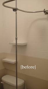 Clawfoot tubs are an elegant and timeless addition to any bathroom, but let's face it: Bathroom Mini Renovation Part 3 Diy Shower Storage So Pretty Is As Pretty Does