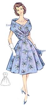Plus Size Or Any Size Vintage 1950s Womens Cocktail Dress Pattern Pdf Pattern No 15 Kathleen Cocktail Dress Patterns Womens Cocktail Dresses 1950s Cocktail Dress