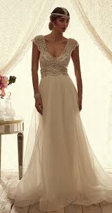 Vintage Inspired Bohemian Peal Beaded Scoop Neck Wedding Dress Featured Dress Anna Campb Scoop Neck Wedding Dress Wedding Dresses Lace Wedding Dresses Beaded
