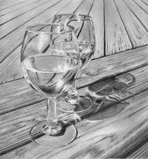 Steven R Pearce Art Another Wine Glass Drawing Sanat Dersleri Cizimler Sanat