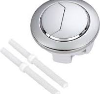 Botón pulsador de inodoro ajustable superior botón de inodoro de repuesto  para la mayoría de inodoros de doble descarga