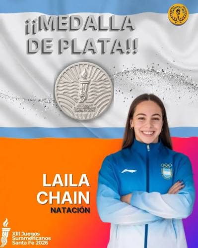 14 AÑOS Y 7 MEDALLAS AL CUELLO! 🏊‍♀️🇦🇷 ¡El futuro de la natación  argentina está en excelentes manos! En otra jornada inolvidable de los Juegos  Suramericanos de la Juventud #Panama2026, Laila Chain