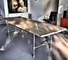 Vintage Industrial Dining 6ft 7ft 8ft Farmhouse Table Scaffold Legs Warehouse Industrial Furniture Table Industrial Dining Industrial Design Furniture