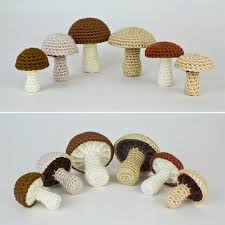 Pdf Mushroom Collection Six Realistic Crochet Patterns Digital File Download In 2021 Crochet Mushroom Crochet Patterns Crochet Plant