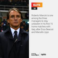 Born 27 november 1964) is an italian football manager and former player who is the manager of the italy national team. Optapaolo On Twitter 15 Roberto Mancini Is One Among The Three Managers To Stay Unbeaten In His First 15 Home Matches With Italy After Enzo Bearzot And Marcello Lippi Elite Italiairlandadelnord