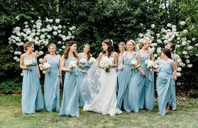 Joanna August Real Weddings Into The Mystic Photo By Caroline Lima Wedding Joanna August Bridesmaid Wedding Colors