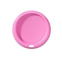 10/12/16/20/24 oz. Dome/Pink Paper Hot Cup Lid