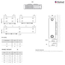 stelrad compact type 22 double panel convector radiator k2 450mm x 1000mm