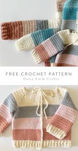 Daisy Farm Crafts Crochet Baby Patterns Crochet Baby Sweaters Crochet Patterns