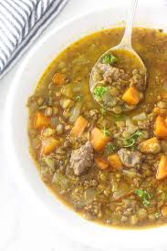 Italian Lentil Soup With Sausage Recipe Lentil Sausage Soup Delicious Healthy Recipes Freezable Meals