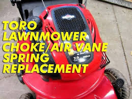 Check spelling or type a new query. Toro Lawnmower Choke Air Vane Spring Replacement Youtube