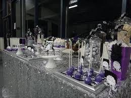 Purple silver black wedding ideas. Purple Black White And Silver Birthday Party Ideas Photo 3 Of 16 Silver Party Decorations Purple Party Decorations Purple Birthday Party