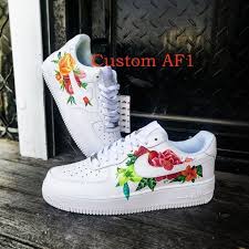 Custom Air Force 1 Low High Hand Painted For Men Women Custom Nike Floral Shoes Custom Sneakers Nike Shoes Air Force Nike Air Shoes Cute Shoes