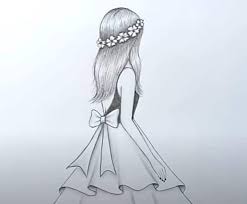 How to draw step by step best friends pencil sketch #bestfriendssketch #pencilsketch #bestfriends. How To Draw A Girl With Beautiful Dress Girl Drawing Pictures Art Drawings Beautiful Pencil Drawings Of Girls
