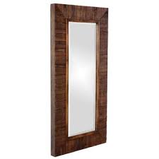 Raphael rozen wood frame mirror modern elegant wall mounted mirror, rectangle, black finish, 3 inch wide flat frame for bathroom, vanity, livi. Howard Elliott Timberlane 24 X 48 Brown Wall Mirror He14234