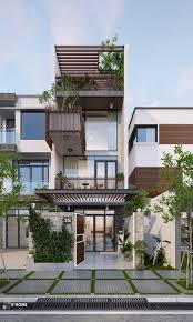 50 Narrow Lot Houses That Transform A Skinny Exterior Into Something Special Facade House House Designs Exterior House Exterior