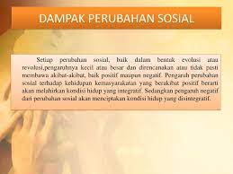 Dampak Perubahan Sosial Disusun Oleh Kelompok Ppt Download