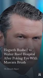 I've poked myself in the eye with a mascara wand… Someone thumped him  didn't they