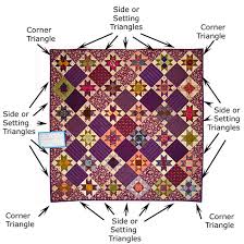 How To Cut Setting Triangles For On Point Quilt Layouts