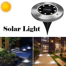 Solar Powered Disk Lights 8 12 Led Outdoor Lighting Solar Pathway Lights Waterproof Garden Landscape Lights Coleman Lantern Candle Lantern From Sport Outdoor10 2 96 Dhgate Com