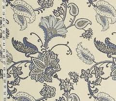 ɛ̃ˈdyɛn, that which comes from eastern india), was a type of printed or painted textile manufactured in europe between the 17th and the 19th centuries and resembling similar textile originally made in india (hence the name). Blue Paisley Indienne Fabric Grey Handprint From Brick House Fabric Novelty Fabric